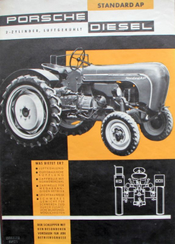Porsche-Diesel Standard AP Modelprogram 1962 Tractorbrochure (4286)